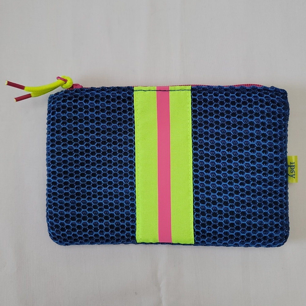 NWOT Ipsy Neon Cosmetic Bag (January)